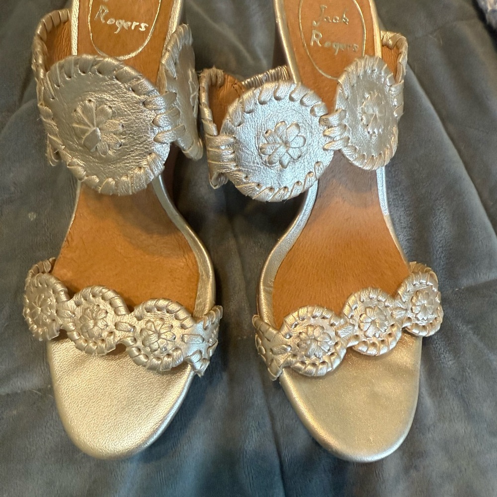 Jack Rogers Women's Gold/Silver Sandals